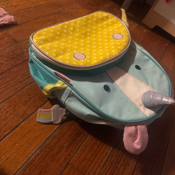 Skip hop Unicorn Kids Backpack - Blue and Yellow - Picture 6 of 6